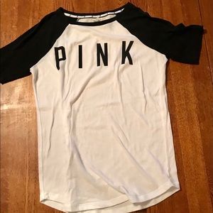 PINK shirt sleeve top XS